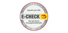 E check